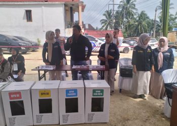 KPU Kab. Solok Selenggarakan Simulasi Pemungutan dan Perhitungan Suara pada Pemilu Tahun 2024