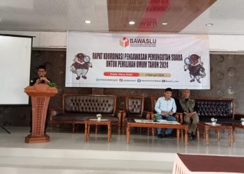 Bawaslu Mentawai Gelar Rakor Mekanisme Pencegahan, Pengawasan dan Penanganan Dugaan Pelanggaran pada Pemilu 2024