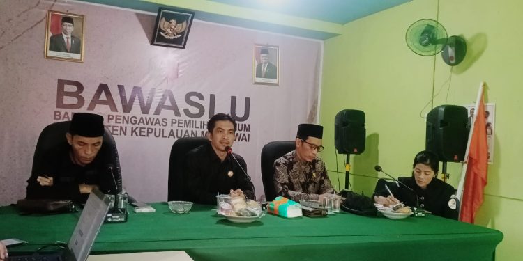 Bawaslu Mentawai Laksanakan Rakor Pengelolaan Kehumasan, Peliputan dan Dokumentasi serta Informasi Publik Pada Pemilu Tahun 2024