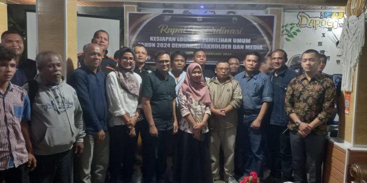 Rakor Dengan Stakeholder Dan Media, KPU Pasaman Jelaskan Pendistribusian Logistik Pemilu