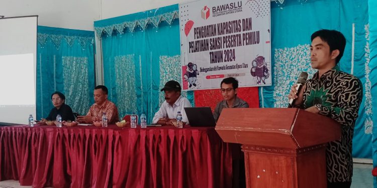 Bawaslu Kec. Sipora Utara Laksanakan Kegiatan Penguatan Kapasitas dan Pelatihan Saksi Peserta Pemilu Tahun 2024
