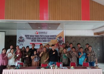 Bawaslu Mentawai Gelar Rapat Teknis Penyelesaian Sengketa Proses Acara Cepat Kepada Panwascam untuk Pemilu Tahun 2024