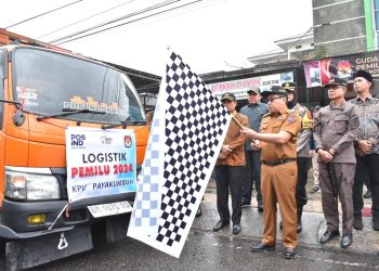 Dilepas Pj Wako Payakumbuh, Logistik Pemilu 2024 Menuju Lima Kecamatan yang Ada di Kota Payakumbuh