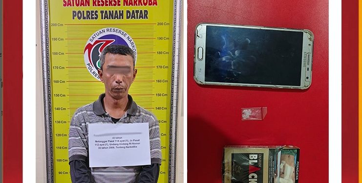 Tim Trantula Satres Narkoba Tanah Datar Menangkap FF Terduga Pelaku Penyalahan Narkoba