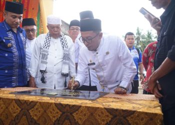 Jalan Lingkar Aquaduk Pancasila Jorong Kubang Landai Nagari Saruaso Diresmikan Bupati Eka Putra