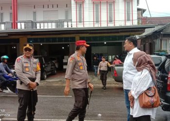 Untuk Memastikan Keamanan Pemungutan dan Penghitung Suara Pemilu 2024, Polda Sumbar Pantau Wilayah Hukum Kab. Tanah Datar