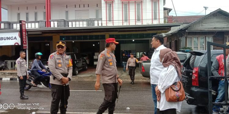 Untuk Memastikan Keamanan Pemungutan dan Penghitung Suara Pemilu 2024, Polda Sumbar Pantau Wilayah Hukum Kab. Tanah Datar