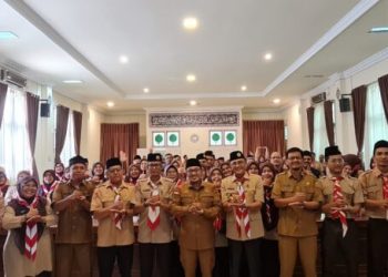 Bupati Eka Putra Hadiri Acara Rakerran Gerakan Pramuka Rangting 0404 Sungai Tarab