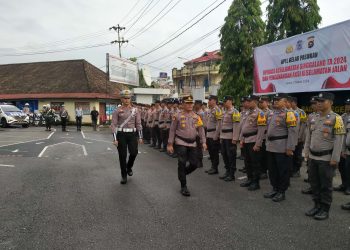 Polres Solok Kota Gelar Apel Operasi Keselamatan Singgalang 2024 untuk Tingkatkan Kesadaran Berkendara