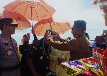 Sekda Mentawai Sambut Kedatangan Kejati Sumatera Barat di Mentawai