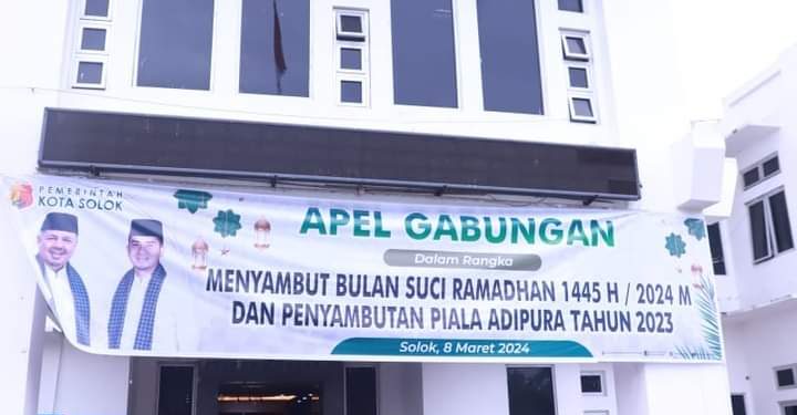 Sambut Ramadhan 1445 H dan Piala Adipura 2023, Pemko Solok Gelar Apel Gabungan