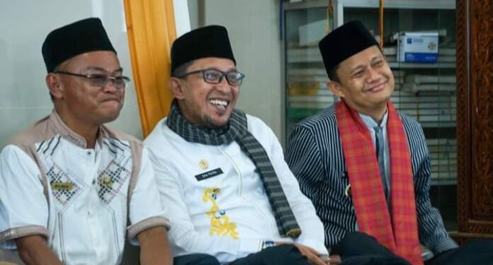 Bupati Eka Putra Menghadiri Tabligh Akbar Yang Dilaksanakan Jemaah Masjid Ishlahunnas Bulan Sarik Nagari Sungai Jambu