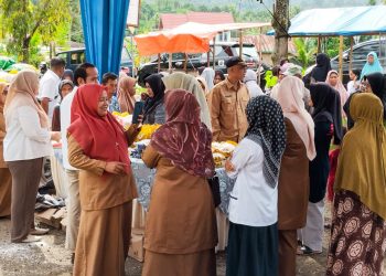 Pemkab Solok Mengadakan Kegiatan Gerakan Pangan Murah di X Koto Singkarak