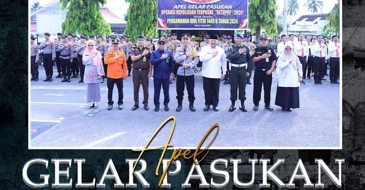 Kapolres Solok Kota Pimpin Apel Gelar Pasukan Operasi Ketupat Singgalang 2024