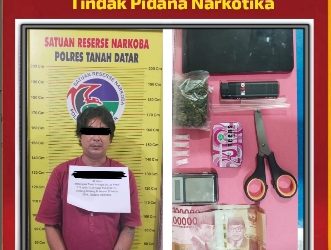 Terlibat Penyalahgunaan Narkoba, RS Diamankan Satres Narkoba Polres Tanah Datar