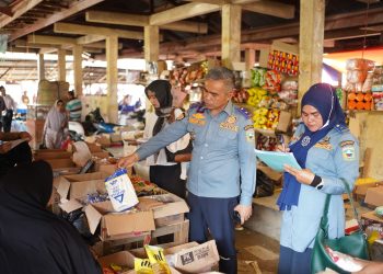 Satgas Pangan Kab. Solok Lakukan Monitoring Harga Bahan Pokok di Pasar Talang