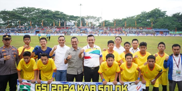 Dibuka Bupati Solok, Turnamen Sepakbola Gala Siswa Indonesia (GSI) Kab. Solok Tahun 2024 Resmi Ditabuh