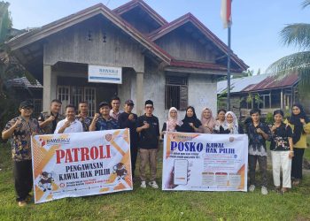 Bawaslu Mentawai Launching Posko Kawal Hak Pilih dan Laksanakan Patroli di Siberut Tengah