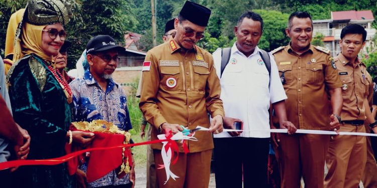 Perlancar Distribusi Hasil Pertanian, Bupati Safaruddin Resmikan Jalan Usaha Tani