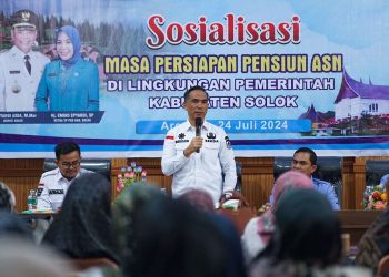 Mewakili Bupati Solok, Sekda Medison Buka Kegiatan Sosialisasi Masa Persiapan Pensiun ASN di Lingkungan Pemkab Solok