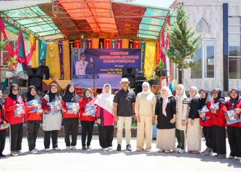 KetuaTP-PKK Kab. Solok Hadiri Orientasi Keterampilan Dasar Kader Posyandu di Kec. Pantai Cermin