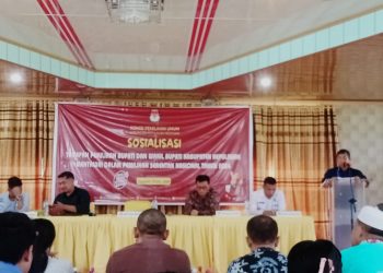 KPU Mentawai Sosialisasikan Tahapan dan Jadwal Pemilihan Bupati dan Wakil Bupati dalam Pilkada Serentak
