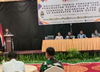 Bawaslu Tanah Datar Laksanakan Orientasi Teknis Pengawasan PSU untuk Panwaslu Kecamatan&PKD Se-Tanah Datar
