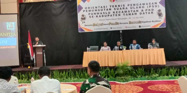 Bawaslu Tanah Datar Laksanakan Orientasi Teknis Pengawasan PSU untuk Panwaslu Kecamatan&PKD Se-Tanah Datar