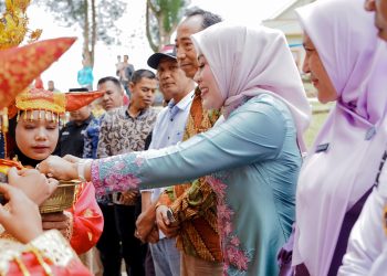 Ketua TP-PKK Kab. Solok Hadiri Kegiatan Orientasi Keterampilan Dasar Kader Posyandu Kecamatan Lembah Gumant