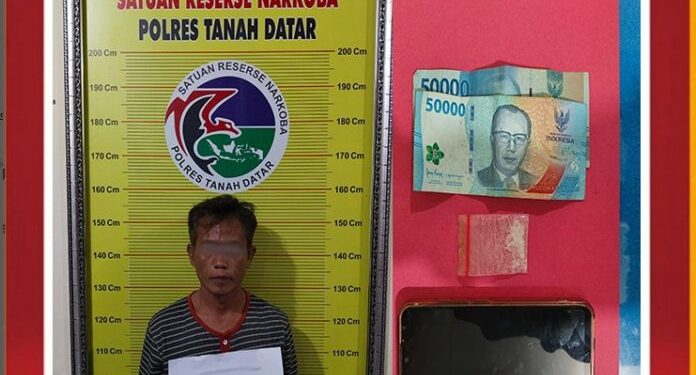 Terlibat Narkoba, Seorang Petani di Lima Kaum Diamankan Tim Tarantula Satres Narkoba Polres Tanah Datar