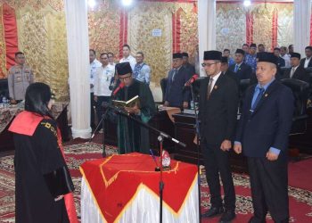 DPRD Kab. Solok Menggelar Rapat Paripurna Dalam Rangka Pengucapan Sumpah / Janji Pimpinan DPRD Periode 2024 – 2029