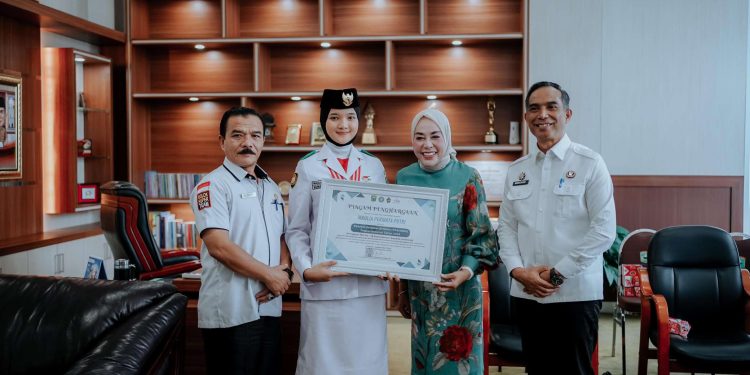 Pemkab Solok Sambut Kedatangan Maulia Permata Putri, Paskibraka Nasional Asal Kabupaten Solok