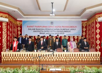 DPRD Payakumbuh Gelar Paripurna Pengucapan Sumpah/Janji Anggota DPRD Periode 2024-2029