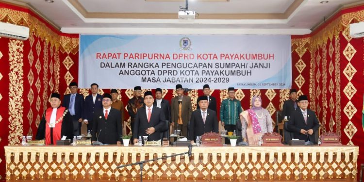 DPRD Payakumbuh Gelar Paripurna Pengucapan Sumpah/Janji Anggota DPRD Periode 2024-2029