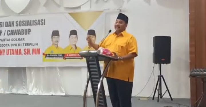H.Benny Utama Ajak Kader, Simpatisan Partai Golkar dan Masyarakat Pasaman Memilih MODE