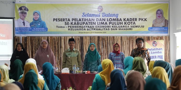 120 Kader PKK Lima Puluh Kota Ikuti Pelatihan yang Dibuka Bupati Safaruddin