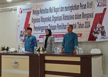 Bawaslu Pasaman Gelar Sosialisasi Netralitas Wali Nagari