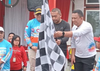 Pemko Padang Bersama Pemkab Mentawai Gelar Jalan Santai di Mentawai