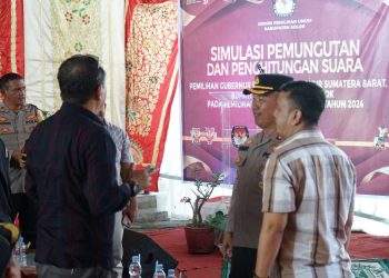 Pjs Bupati Solok Hadiri Simulasi Pemungutan dan Penghitungan Suara