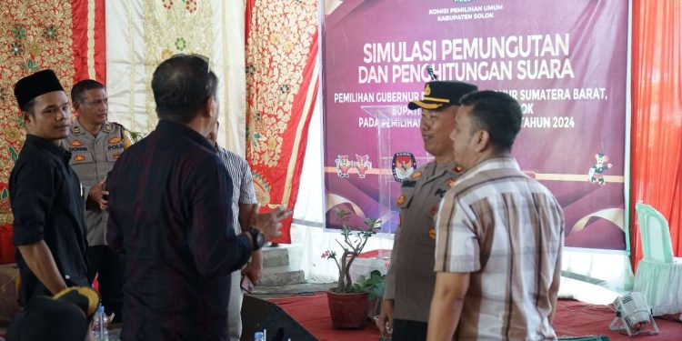 Pjs Bupati Solok Hadiri Simulasi Pemungutan dan Penghitungan Suara