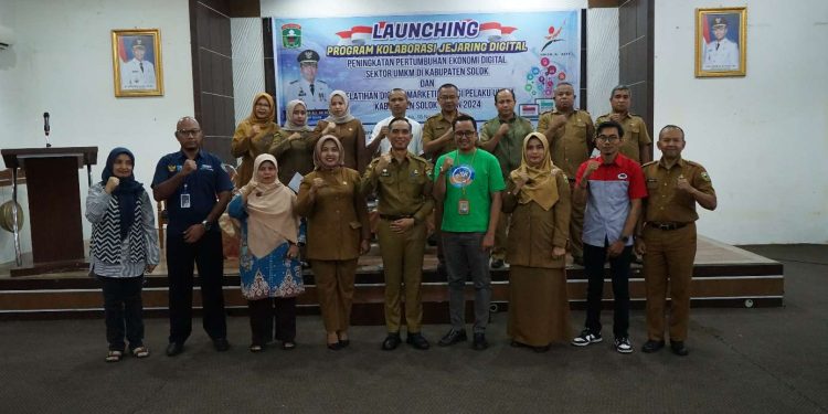 Pemkab Solok Launching Program Kolaborasi Jejaring Digital Guna Peningkatan Pertumbuhan Ekonomi Digital Sektor UMKM