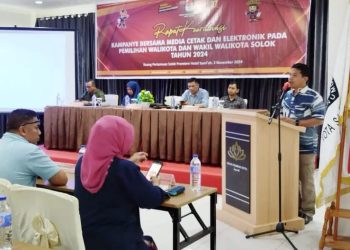 Tahapan Kampanye Melalui Media Massa, KPU Kota Solok Rakor Dengan Awak Media