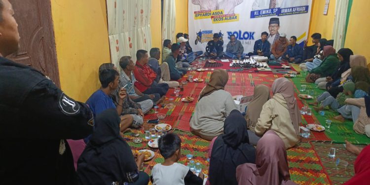 Rumah Juang Tim Senyap Jalur Tempur 155 di Muaro Paneh Suarakan Politik Riang Gembira