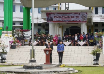 Upacara Peringatan Hari Pahlawan, Pjs. Bupati Ahmad Zakri Sampaikan Sambutan Menteri Sosial