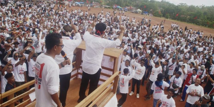 Di Hadapan Ribuan Pendukungnya, RIYO Janji Akan Secepatnya Menuntaskan Infrasturuktur