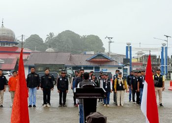 Pastikan Masa Tenang Pilkada Kondusif, Bawaslu Mentawai Gelar Apel Gabungan
