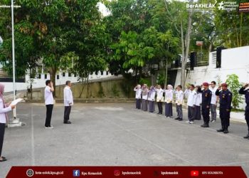 KPU Kota Solok Melaksanakan Apel Pagi Pertama Pada Tahun 2025