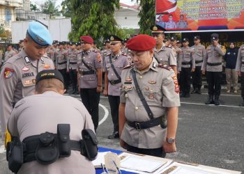 Di Arosuka Kasat Narkoba, Di Polres Solok Kota IPTU Oon Kurnia Illahi Di Lantik Jabat Kasat Reskrim