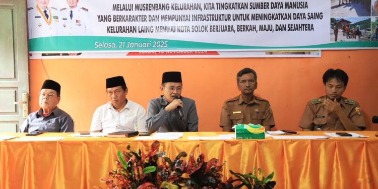 Wakil Ketua DPRD Kota Solok Hadiri  Musrenbang Tingkat Kelurahan Laing Kecamatan Tanjung Harapan