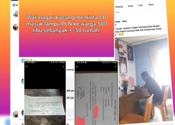 Miris, Dugaan Pungli Walinagari Kacang Kab. Solok Hebohkan Media Sosial Facebook